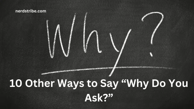 10 Other Ways to Say “Why Do You Ask_”